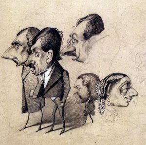 "Caricature of Actors" by Claude Monet Musèe Marmottan Monet, Paris