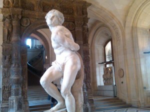 "The Captive Slave" by Michelangelo Louvre,PAris