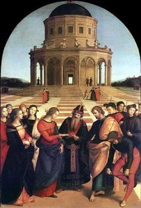 "Marriage of the Virgin" by Raphael Pinacoteca di Brera, Milan